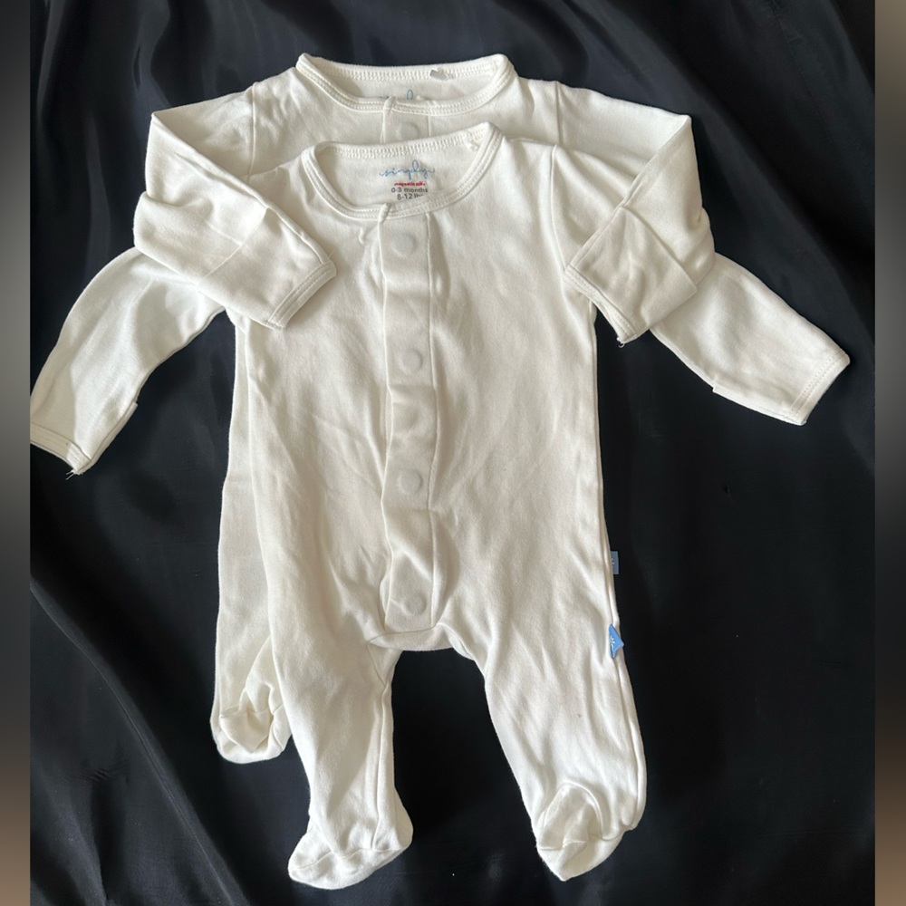 Magnetic Me Baby Organic Cotton Footie Size 0-3 Months set of 2